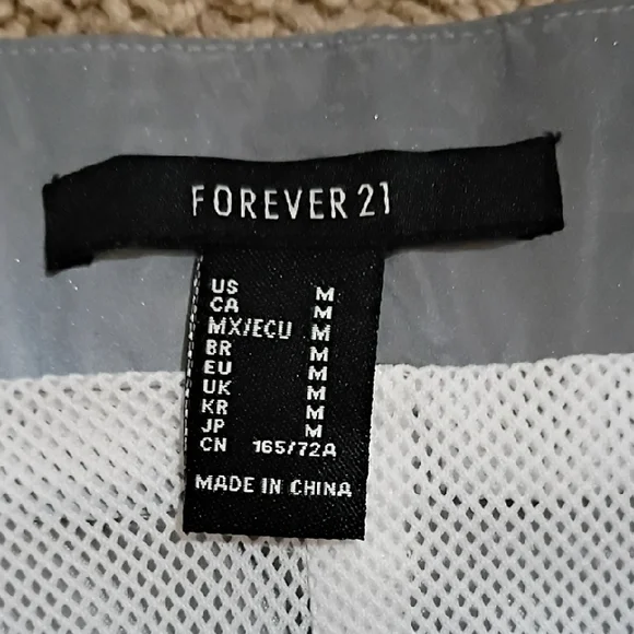 Forever 21 Mini Skirt with Black Zipper Accents - Picture 3 of 3